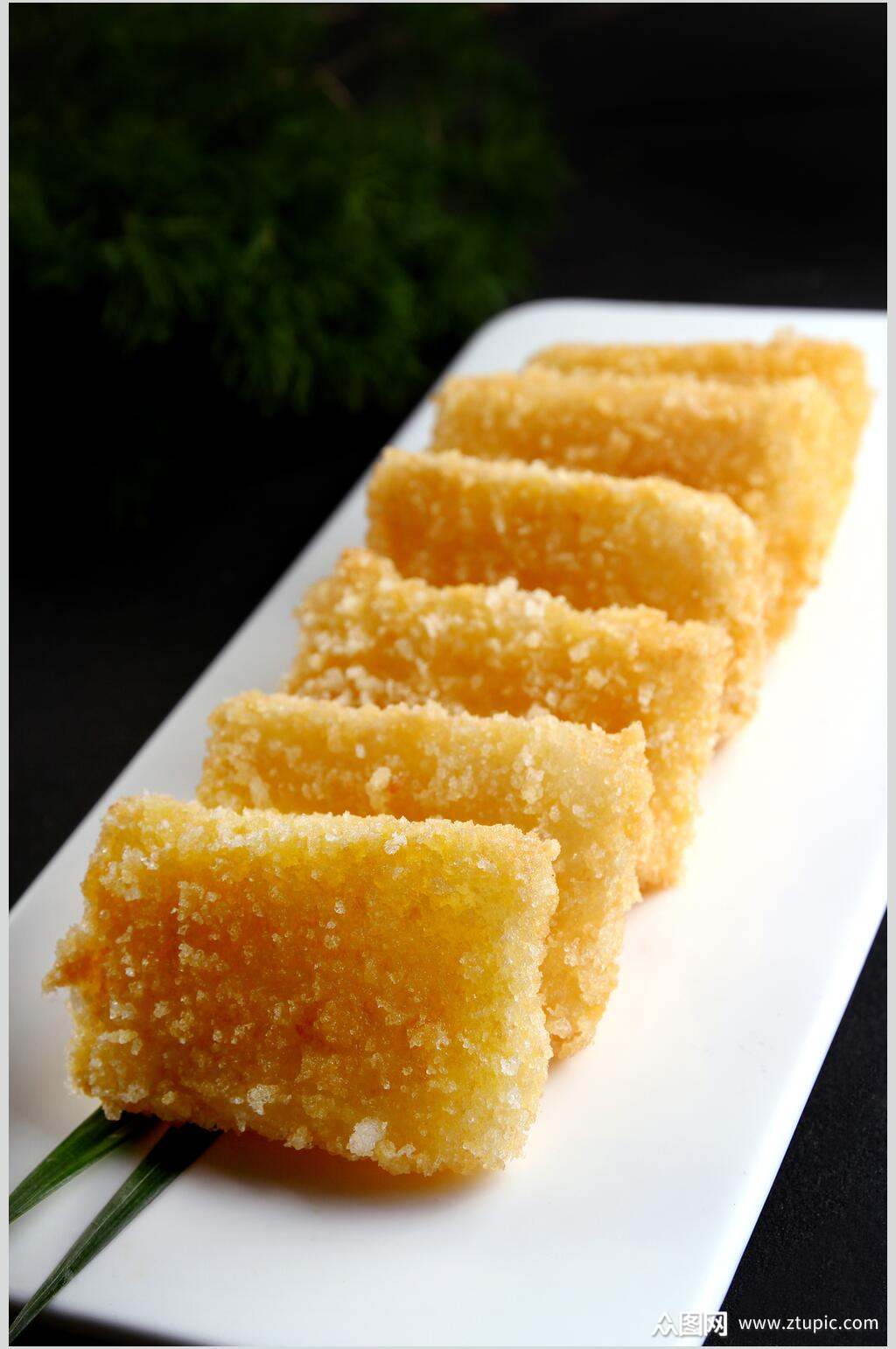 地道美味糯米糍粑食物图片