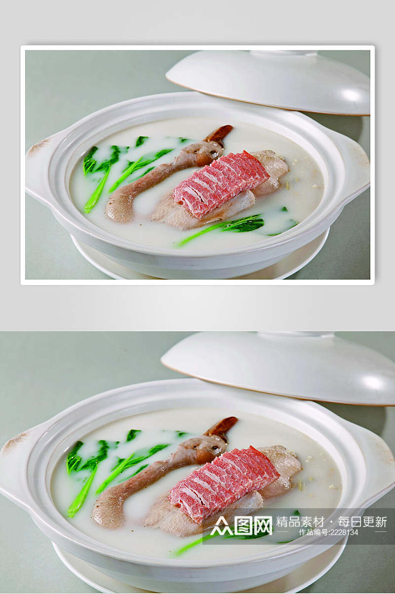 杭州老鸭煲食物摄影图片素材