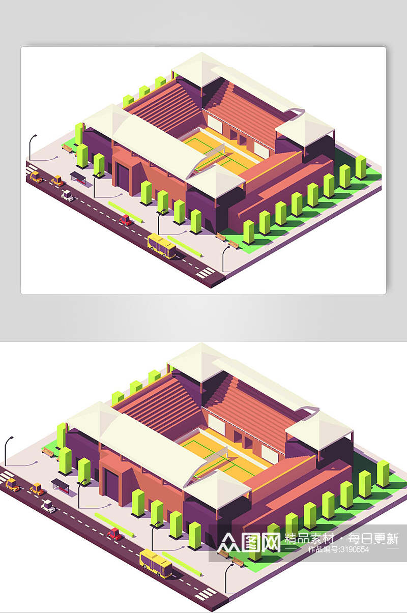 立体城市建筑素材素材