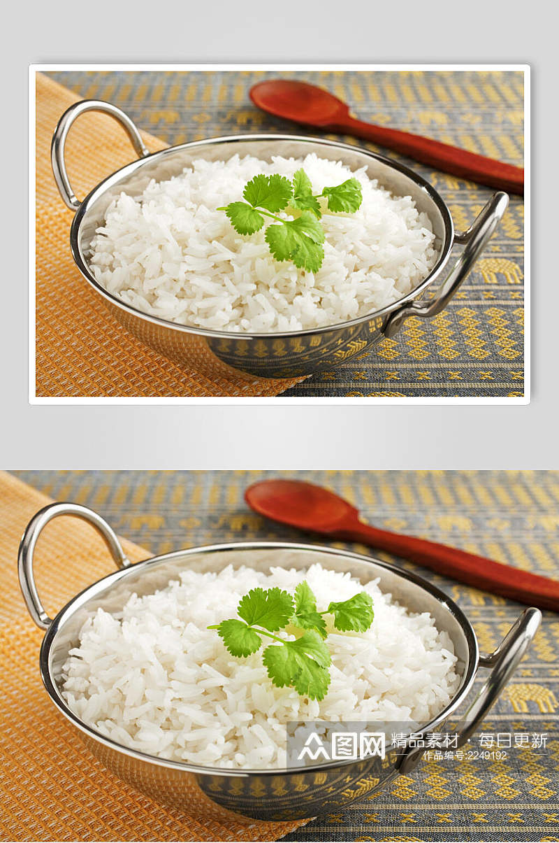 铁锅饭蒸米饭食物图片素材