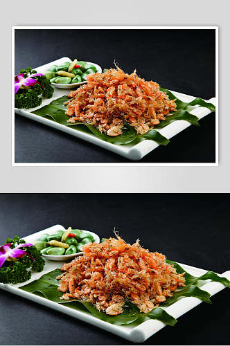 炸河虾食物摄影图片