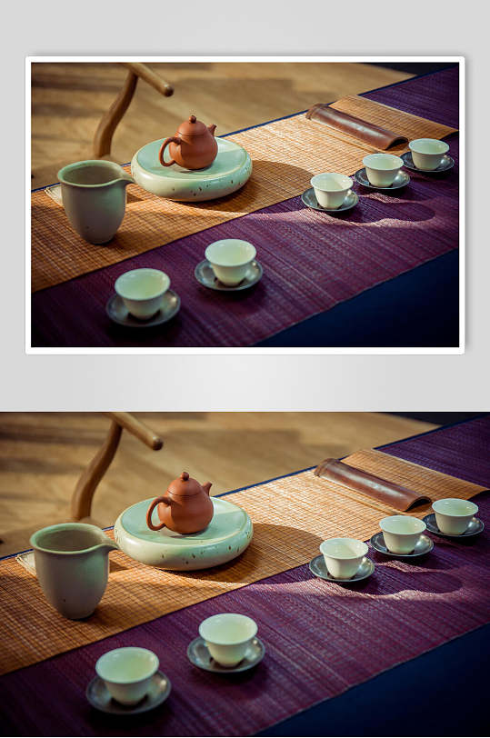 典雅传统文化茶具泡茶食品图片