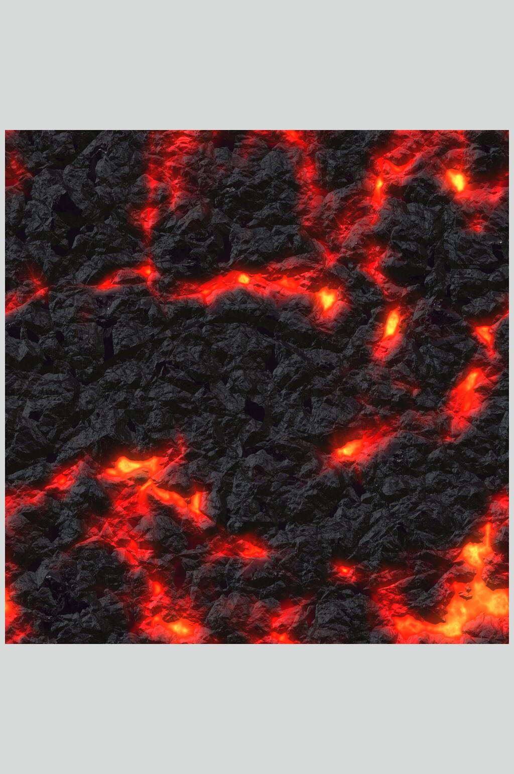 火山红色火焰熔岩图片素材