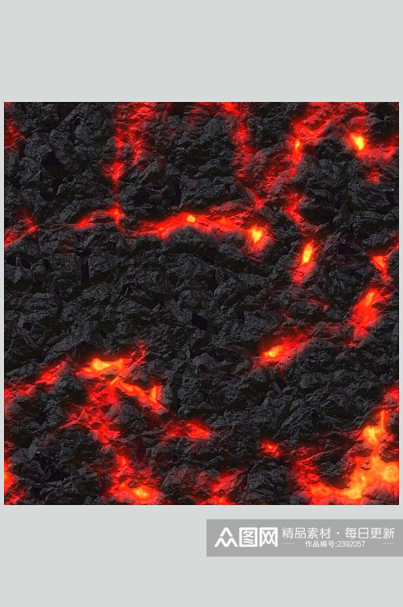 火山红色火焰熔岩图片素材