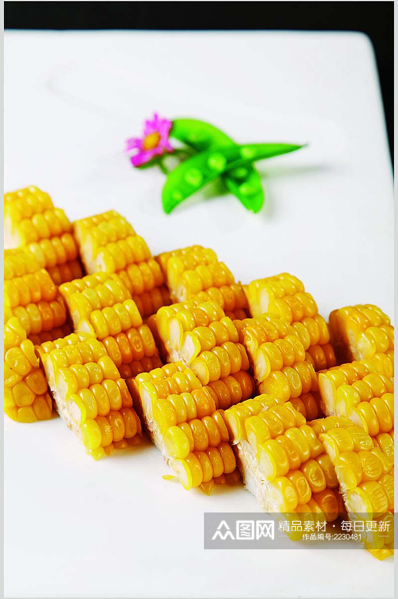 鲜玉米食物高清图片素材