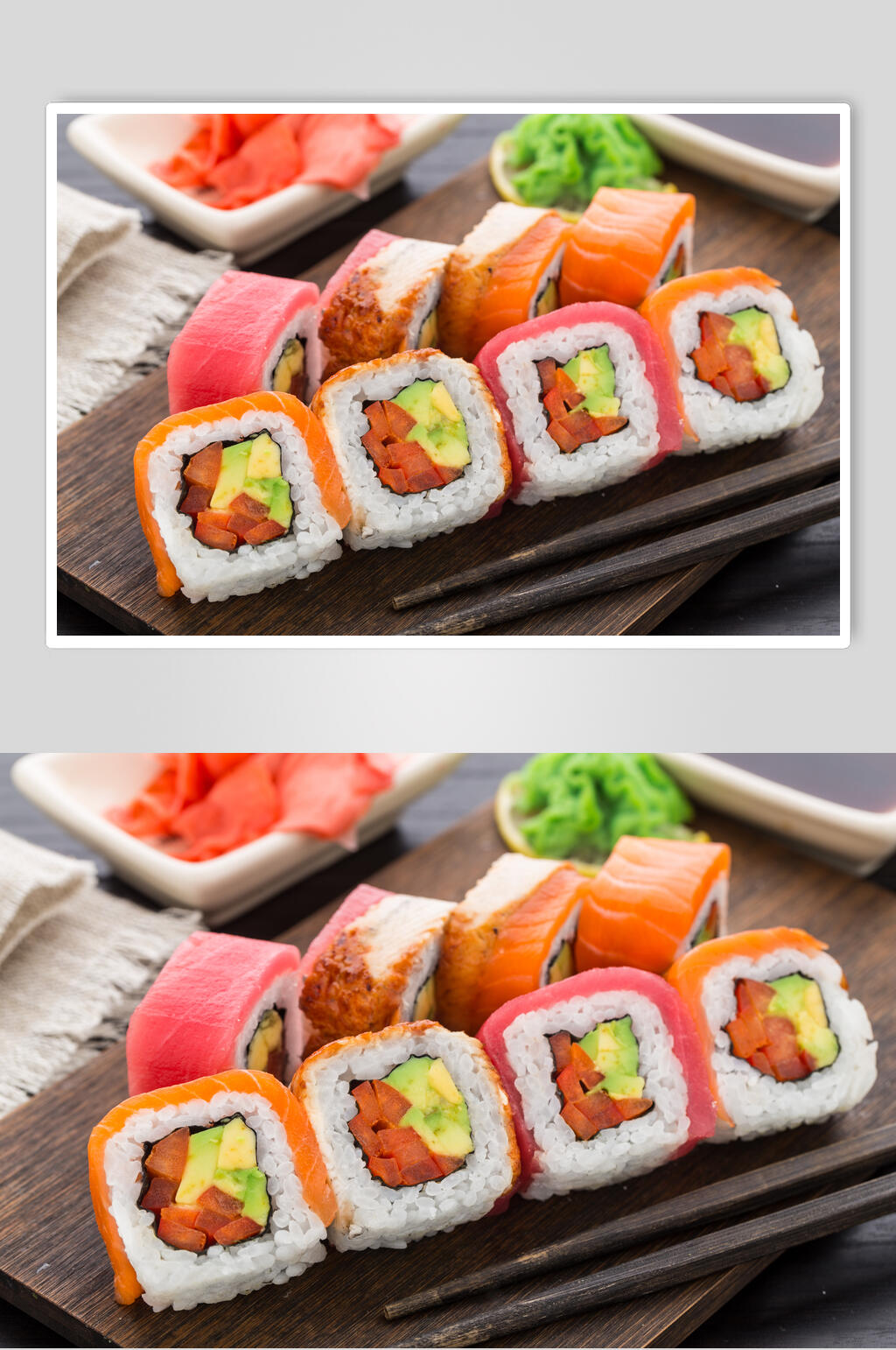 海鲜美味料理寿司摄影图片素材
