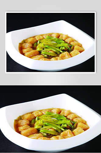 金针豆腐泡餐饮图片