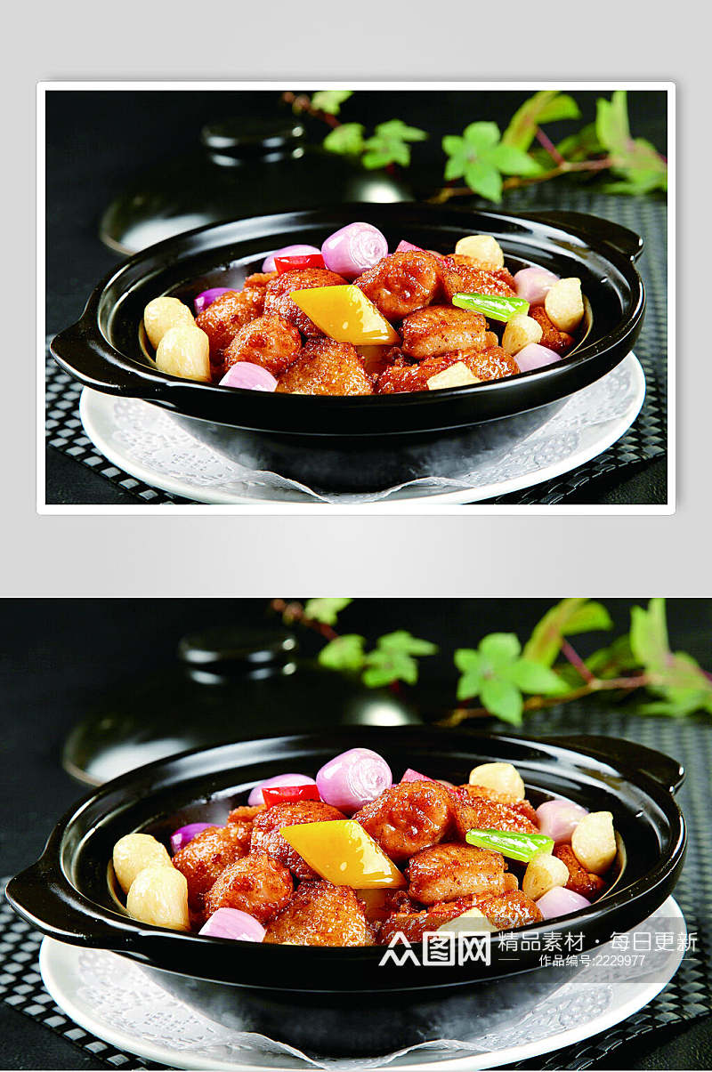 红葱豆豉文翅中食物摄影图片素材