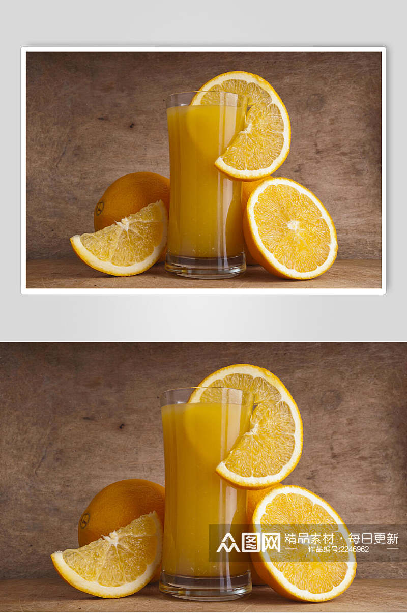 新鲜美味橙汁水果果汁食物摄影图片素材