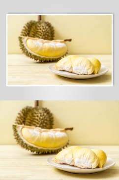 榴莲水果食物实拍图片