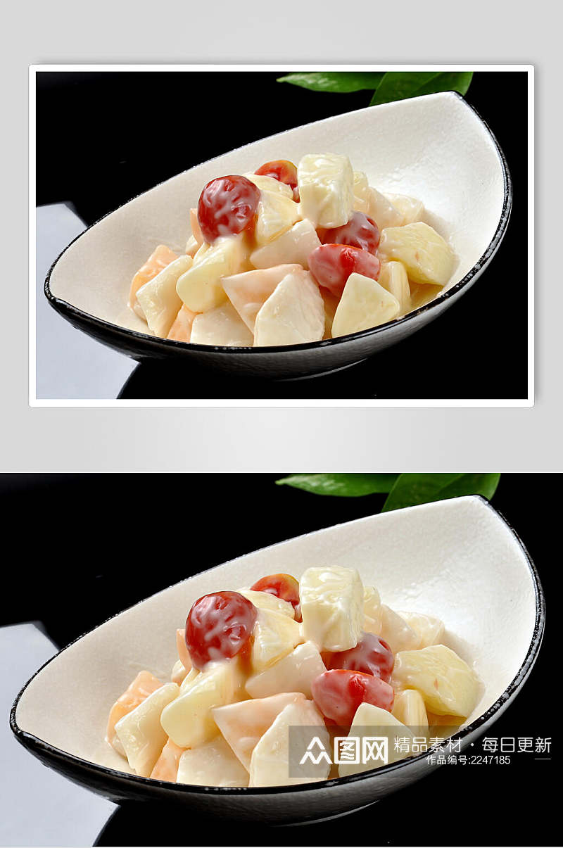 招牌水果沙拉食物摄影图片素材