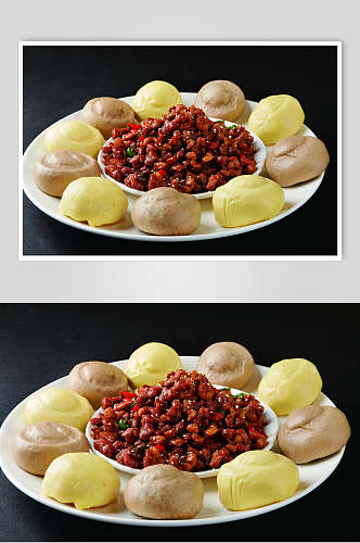 杂粮鸭松食物摄影图片