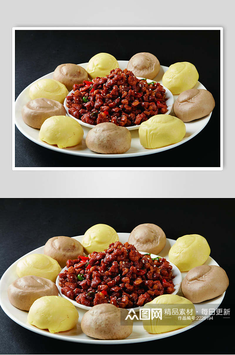 杂粮鸭松食物摄影图片素材