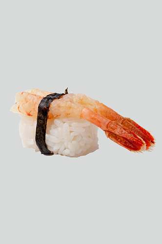 虾尾料理寿司餐饮图片