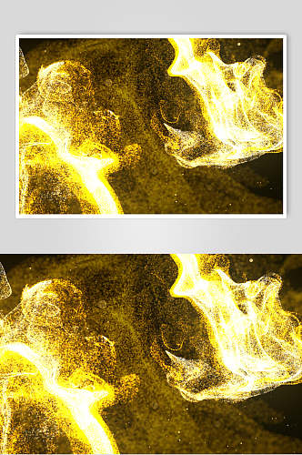 自然金色粒子素材图片