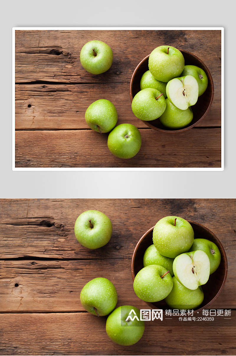 青苹果水果食品高清图片素材