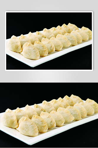 美味手工素水饺食物图片