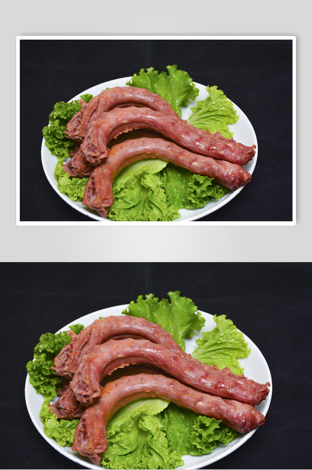绿色鸭脖鸭舌鸭头美食图片素材