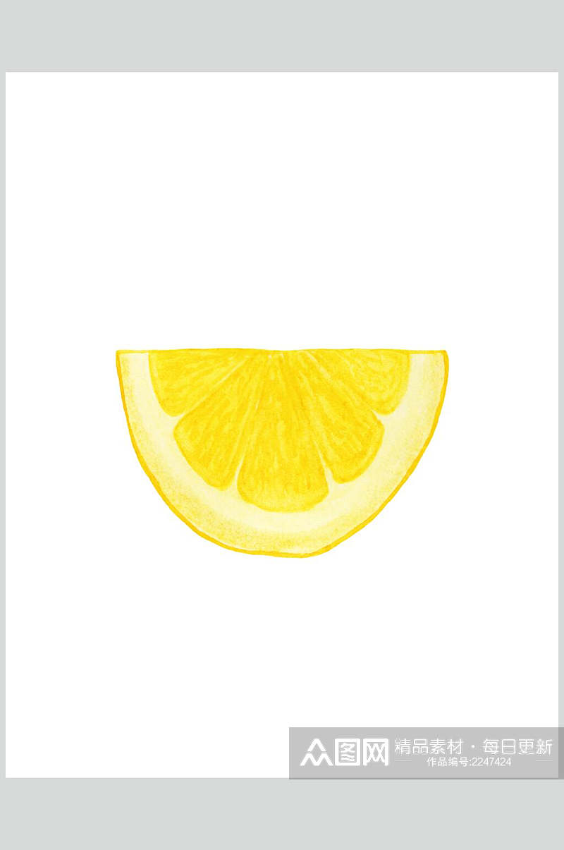 白底柠檬蔬果食品图片素材