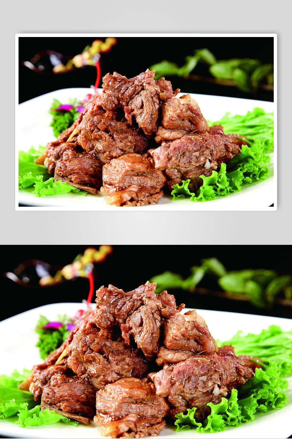 焖羊肉食物摄影图片素材