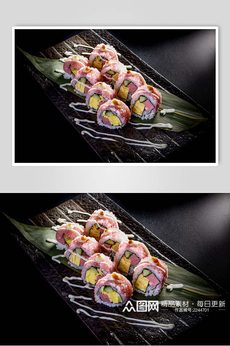 招牌沙拉寿司食品高清图片素材