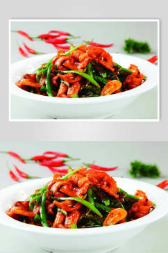 荆沙小炒肉食物摄影图片