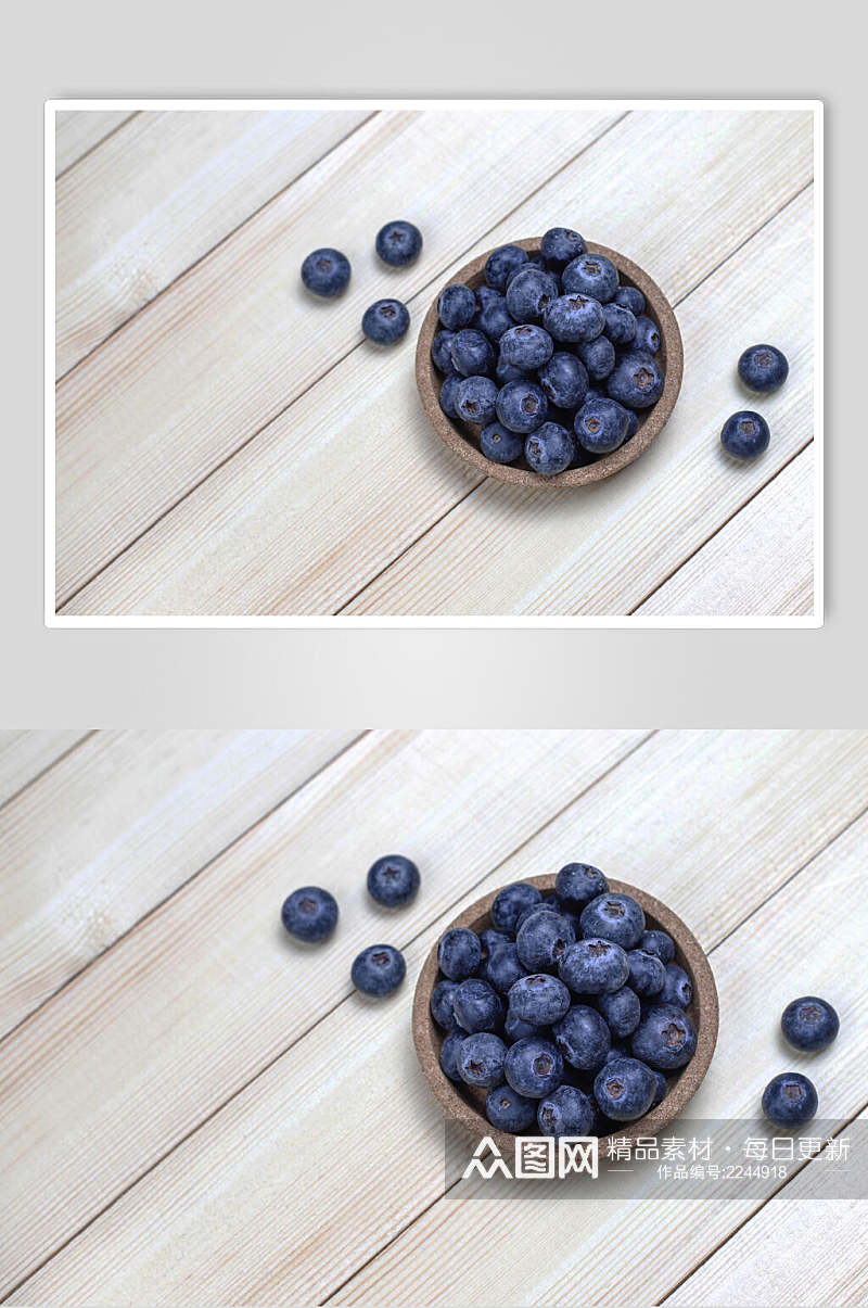 鲜香美味蓝莓水果摄影图片素材