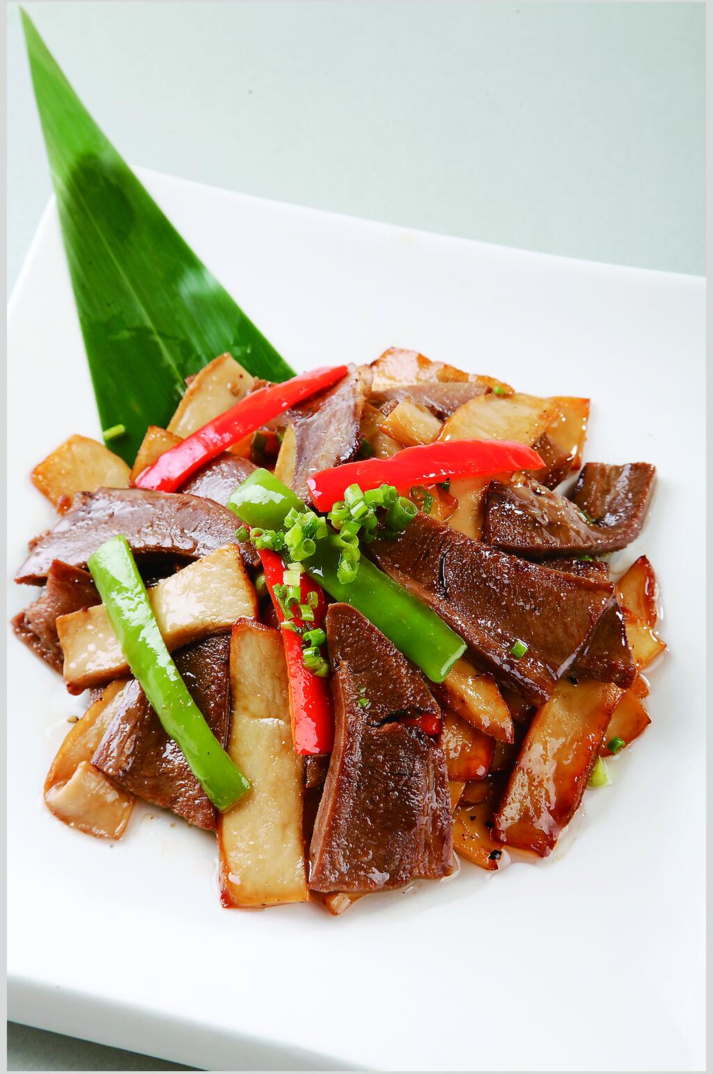 日式菌菇锔牛舌食品图片素材