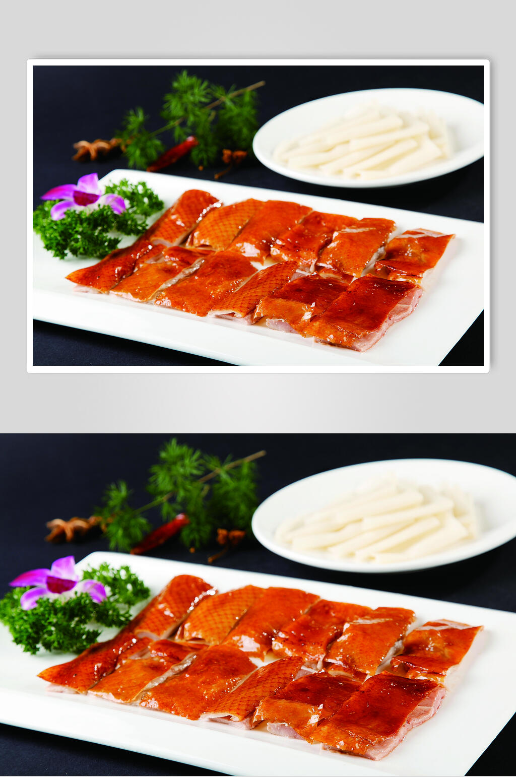 片皮鸭食物摄影图片素材