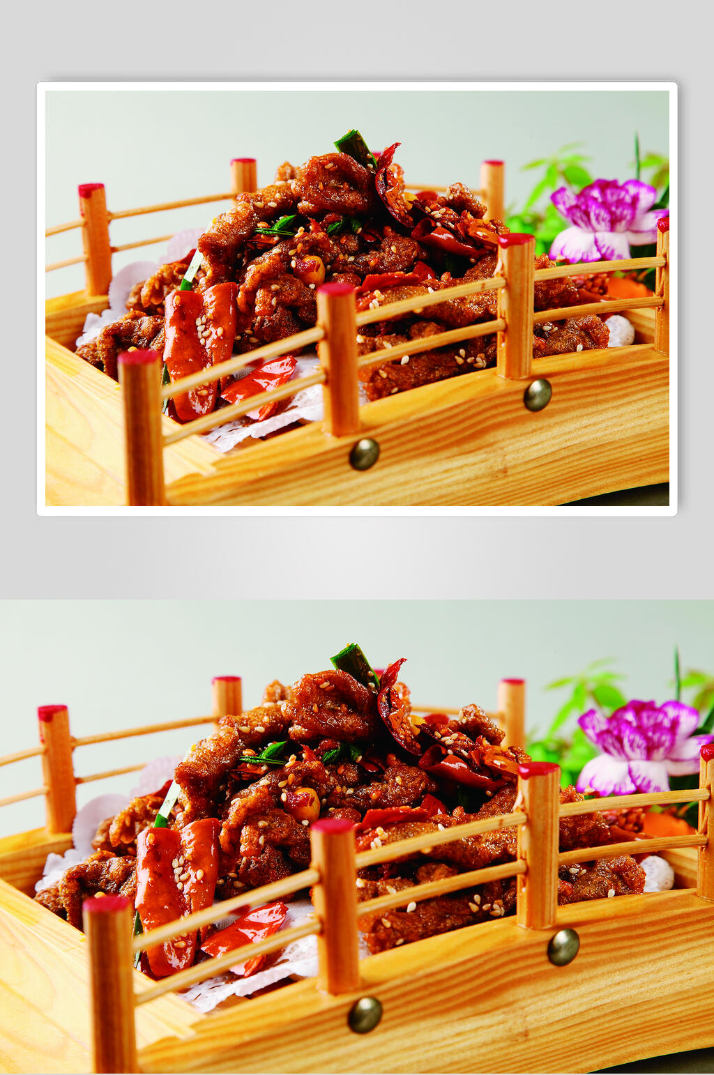 招牌爽牛肉食物摄影图片素材