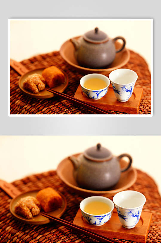 中式茶水茶具泡茶食品图片