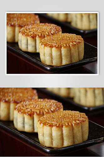 中华美食中秋月饼食品摄影图片