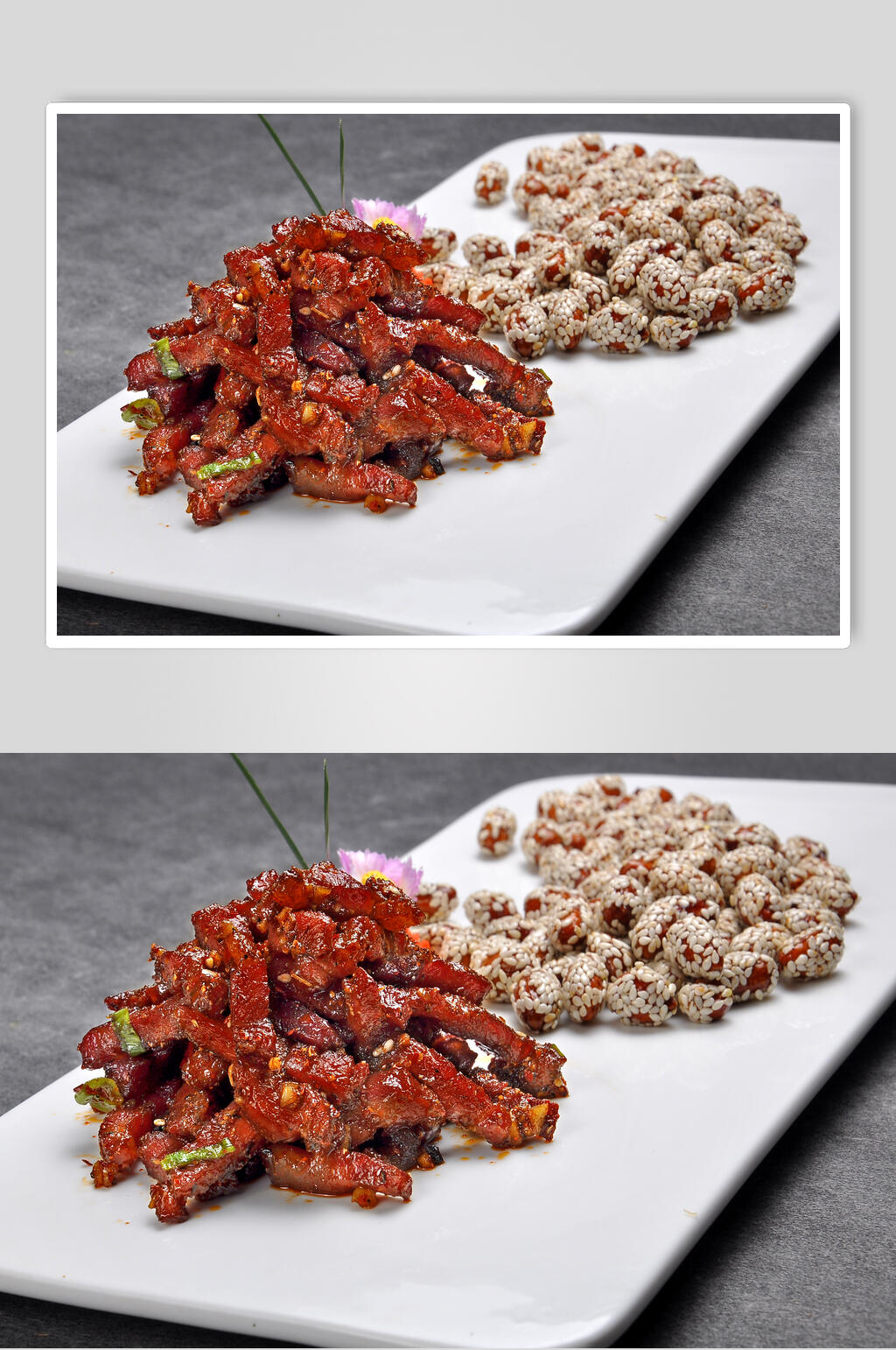 招牌鲜香美味牛肉干食品摄影图片素材
