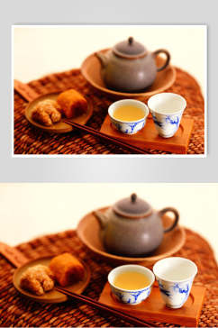 传统高档茶具摄影图片