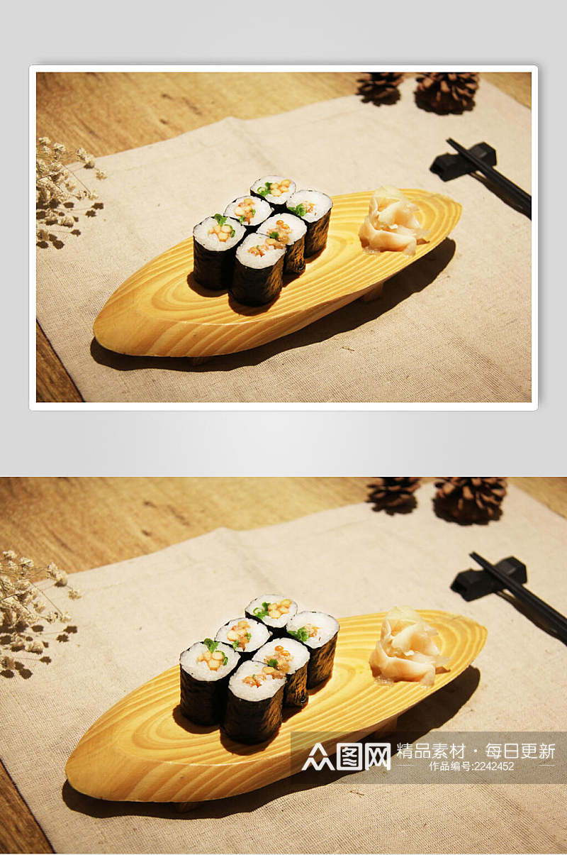 时尚日式寿司餐饮食品图片素材