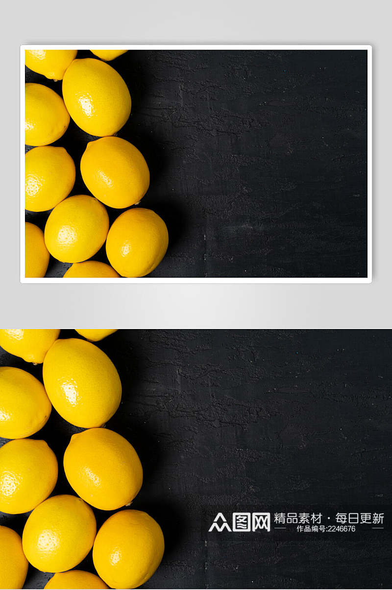 黄柠檬水果食品摄影图片素材