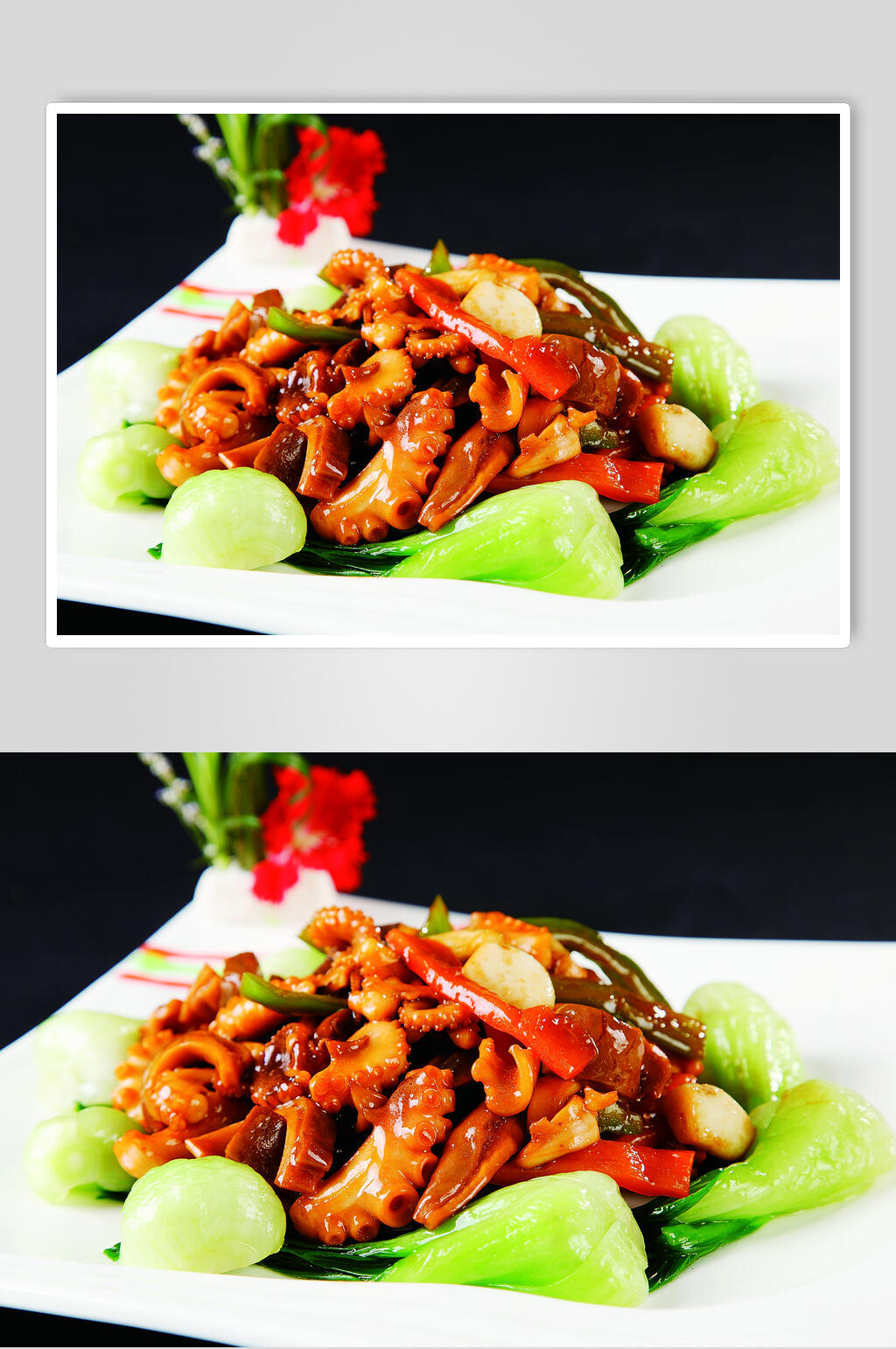 八带烧肚条美食摄影图片素材