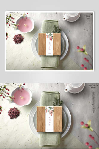 花茶食品礼盒海报