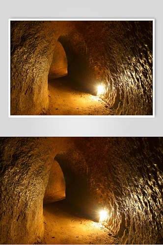 窑洞隧道公路马路高清图片