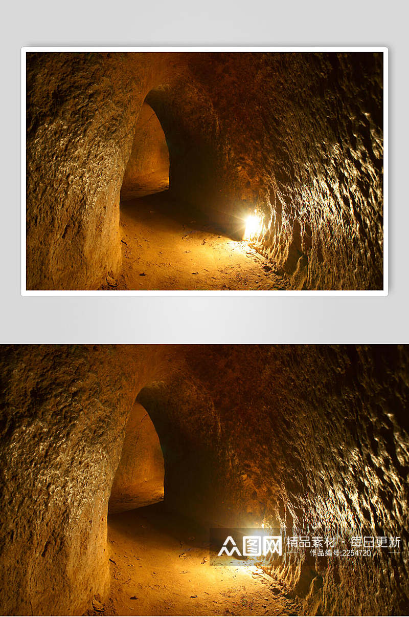 窑洞隧道公路马路高清图片素材