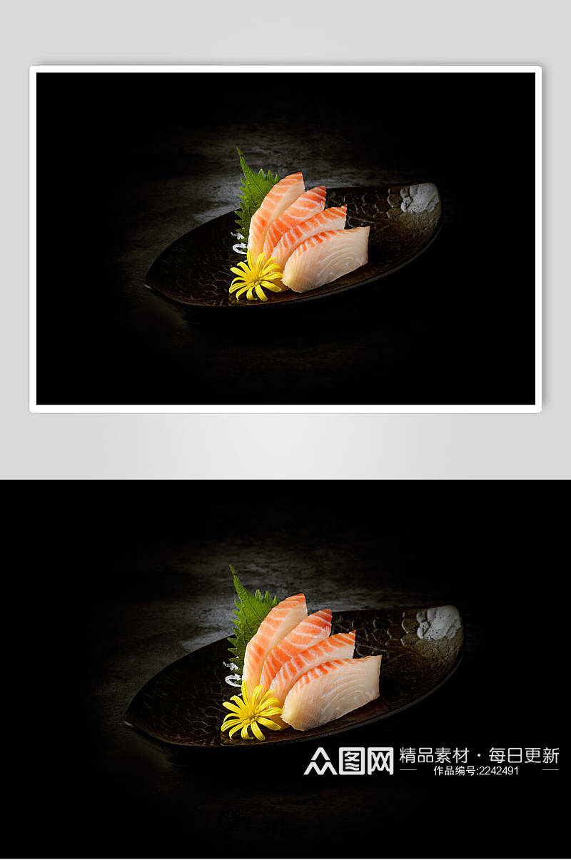 招牌三文鱼海鲜寿司餐饮食品图片素材