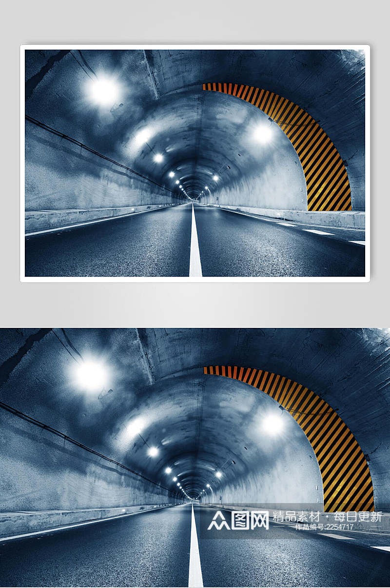 抛光隧道公路马路高清图片素材