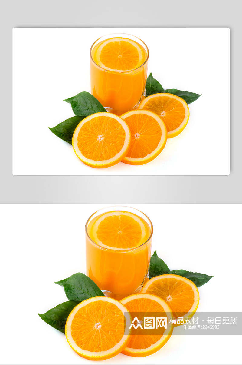 白底橙汁水果果汁食物摄影图片素材