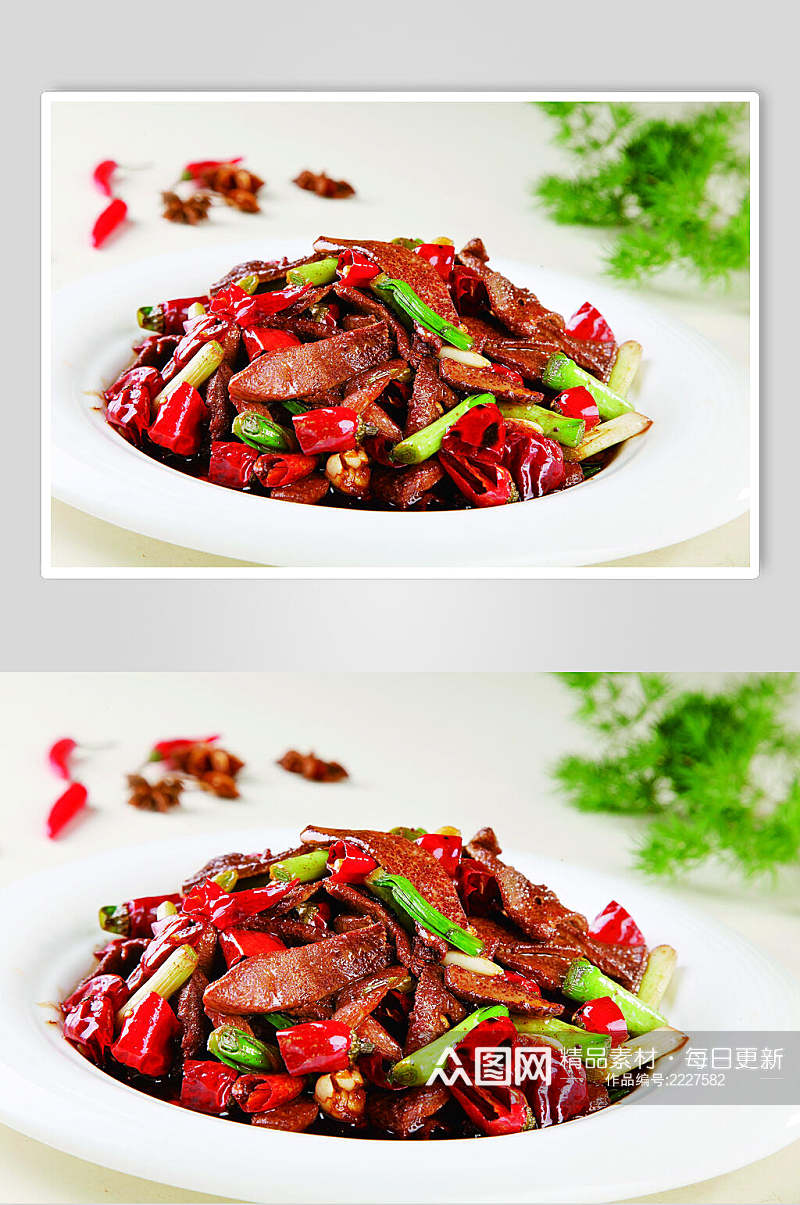 湘味猪肝食物图片素材