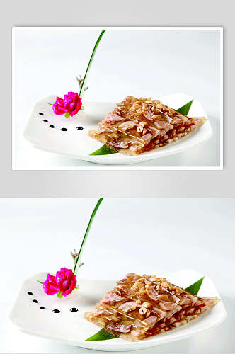 花生猪手冻食物摄影图片