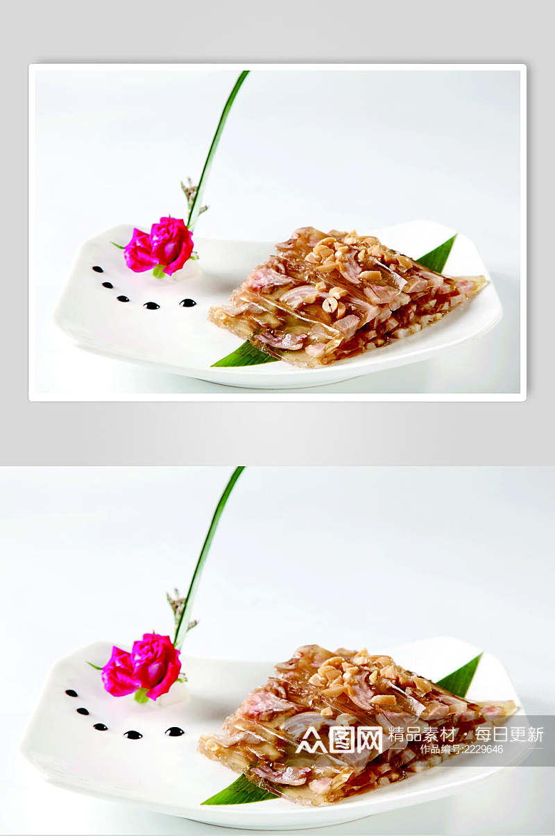花生猪手冻食物摄影图片素材