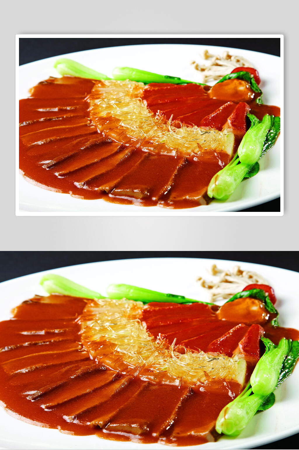 鱼翅蟹黄扇食物高清图片素材
