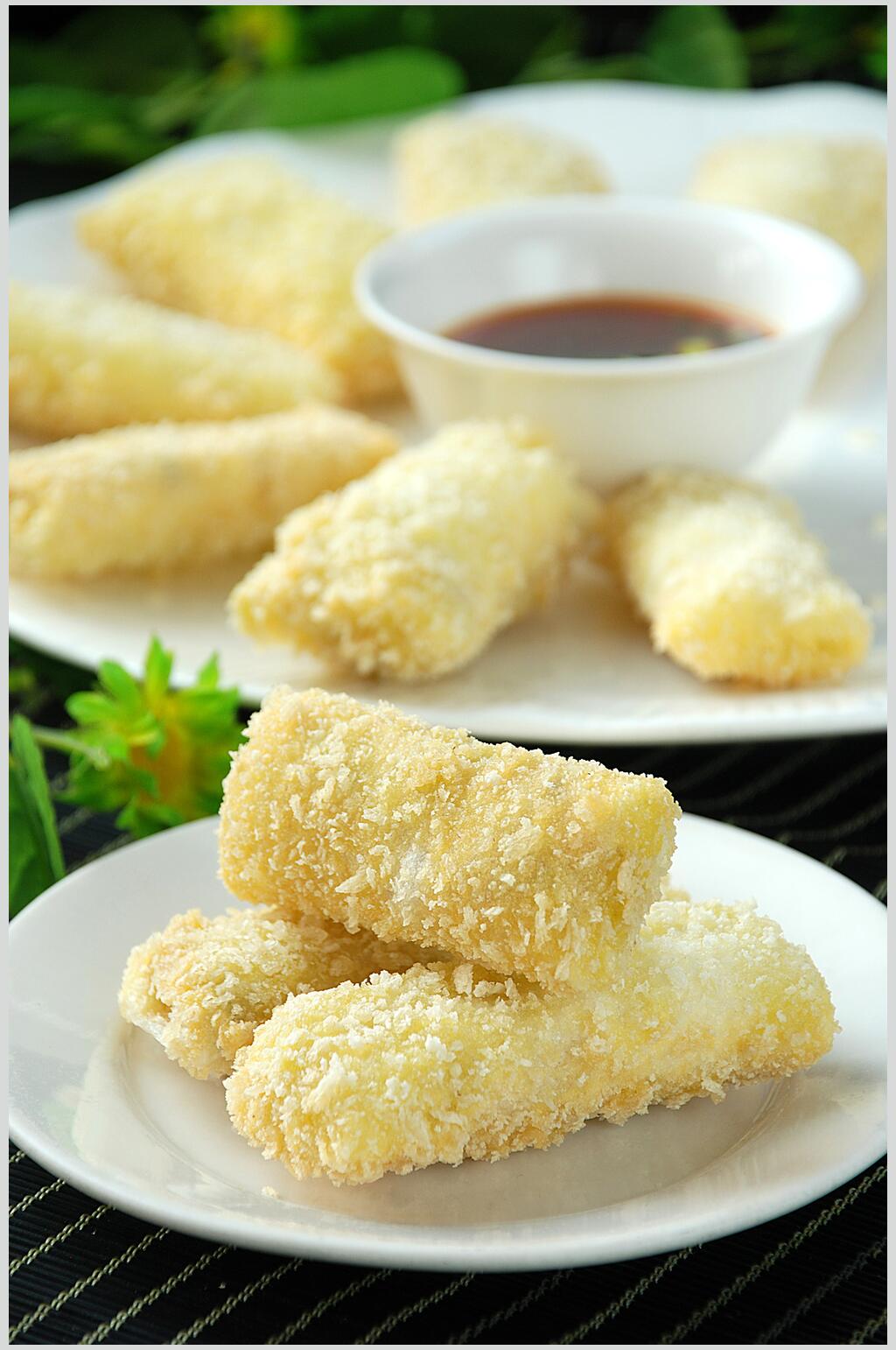 飘香美味糯米糍粑食物图片素材
