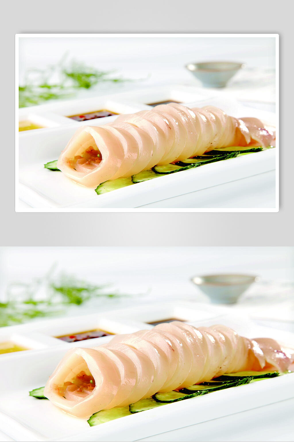 金牌鲜鱿筒食物高清图片素材