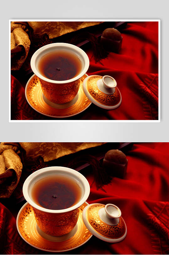 高端茶具泡茶食品图片